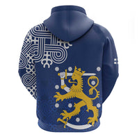 Finland Nordic Lion Zip Hoodie Pride Of Suomi - Wonder Print Shop