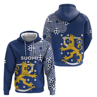Finland Nordic Lion Zip Hoodie Pride Of Suomi - Wonder Print Shop