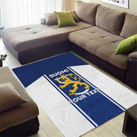 Personalized Finland Suomi Lion Area Rug Pride Of The North - Wonder Print Shop