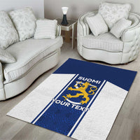 Personalized Finland Suomi Lion Area Rug Pride Of The North - Wonder Print Shop