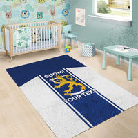 Personalized Finland Suomi Lion Area Rug Pride Of The North - Wonder Print Shop