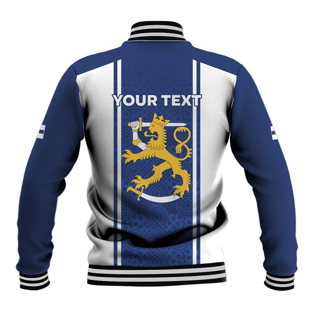 Personalized Finland Suomi Lion Baseball Jacket Pride Of The North - Wonder Print Shop