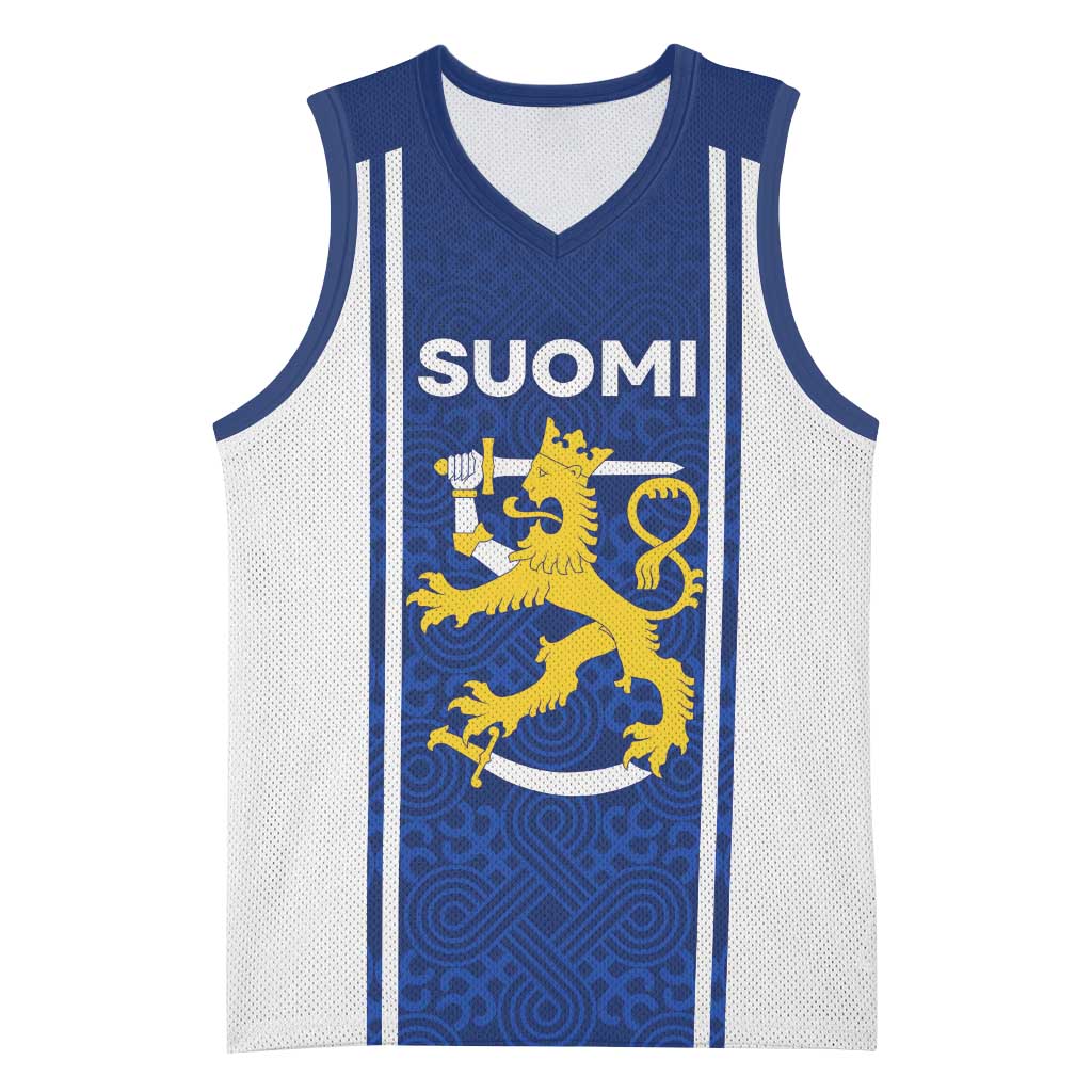 Personalized Finland Suomi Lion Basketball Jersey Pride Of The North - Wonder Print Shop