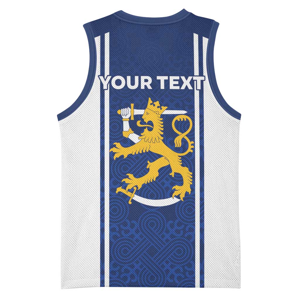 Personalized Finland Suomi Lion Basketball Jersey Pride Of The North - Wonder Print Shop