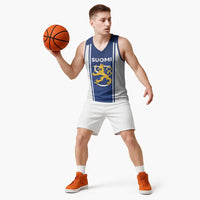 Personalized Finland Suomi Lion Basketball Jersey Pride Of The North - Wonder Print Shop