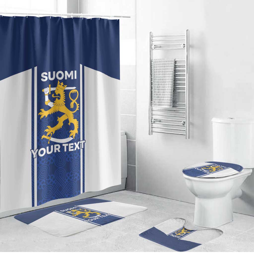 Personalized Finland Suomi Lion Bathroom Set Pride Of The North - Wonder Print Shop