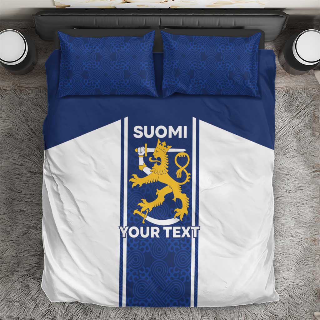 Personalized Finland Suomi Lion Bedding Set Pride Of The North - Wonder Print Shop