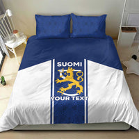 Personalized Finland Suomi Lion Bedding Set Pride Of The North - Wonder Print Shop