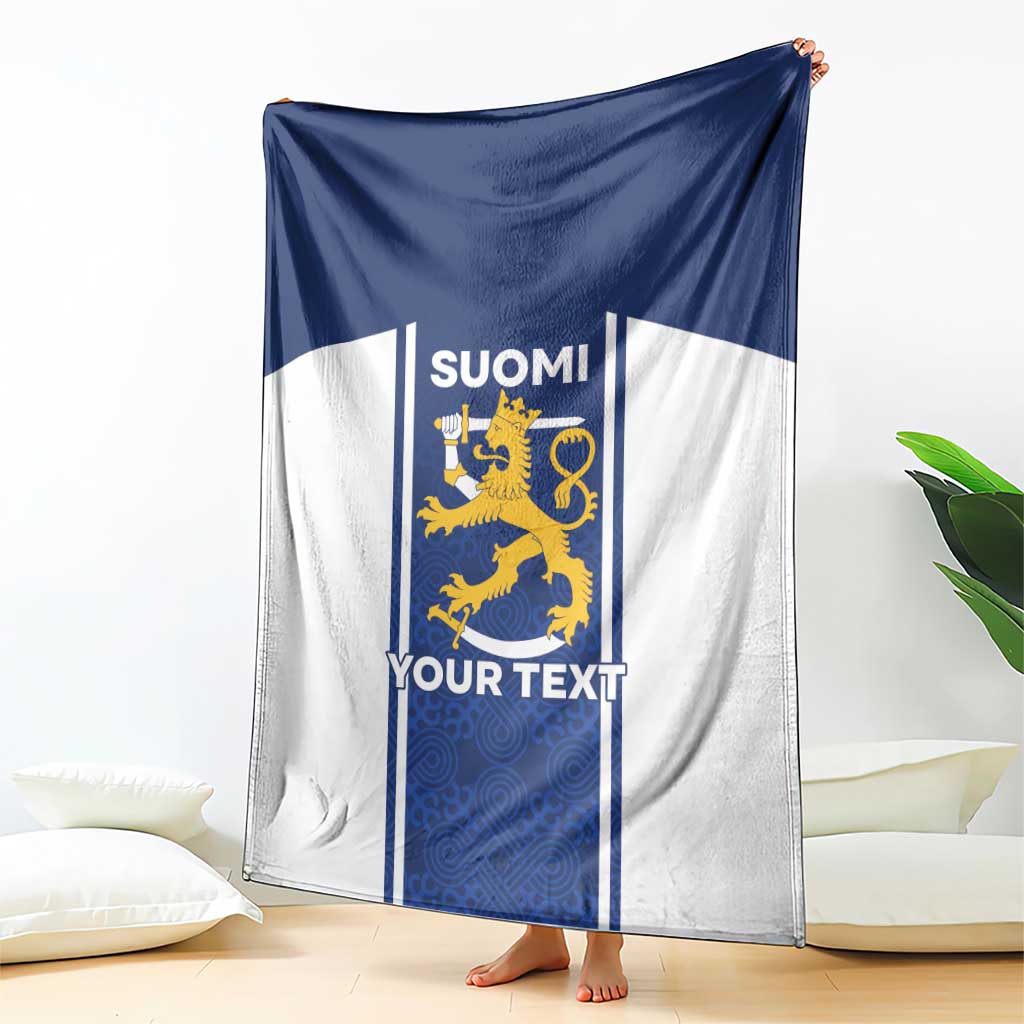 Personalized Finland Suomi Lion Blanket Pride Of The North - Wonder Print Shop