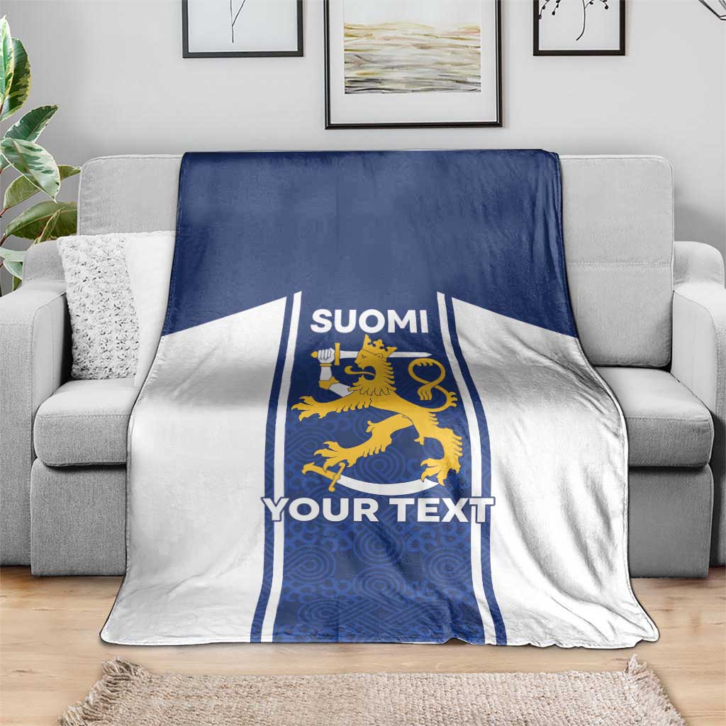 Personalized Finland Suomi Lion Blanket Pride Of The North - Wonder Print Shop