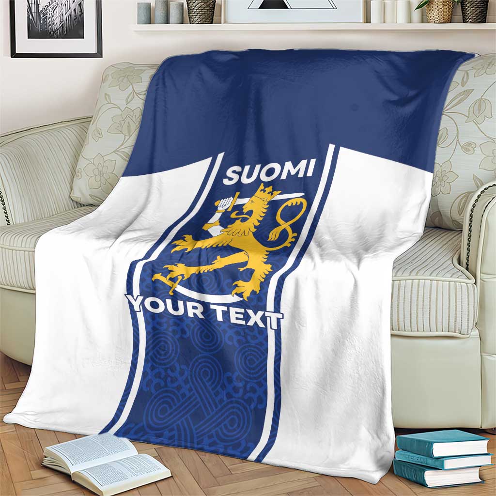 Personalized Finland Suomi Lion Blanket Pride Of The North - Wonder Print Shop
