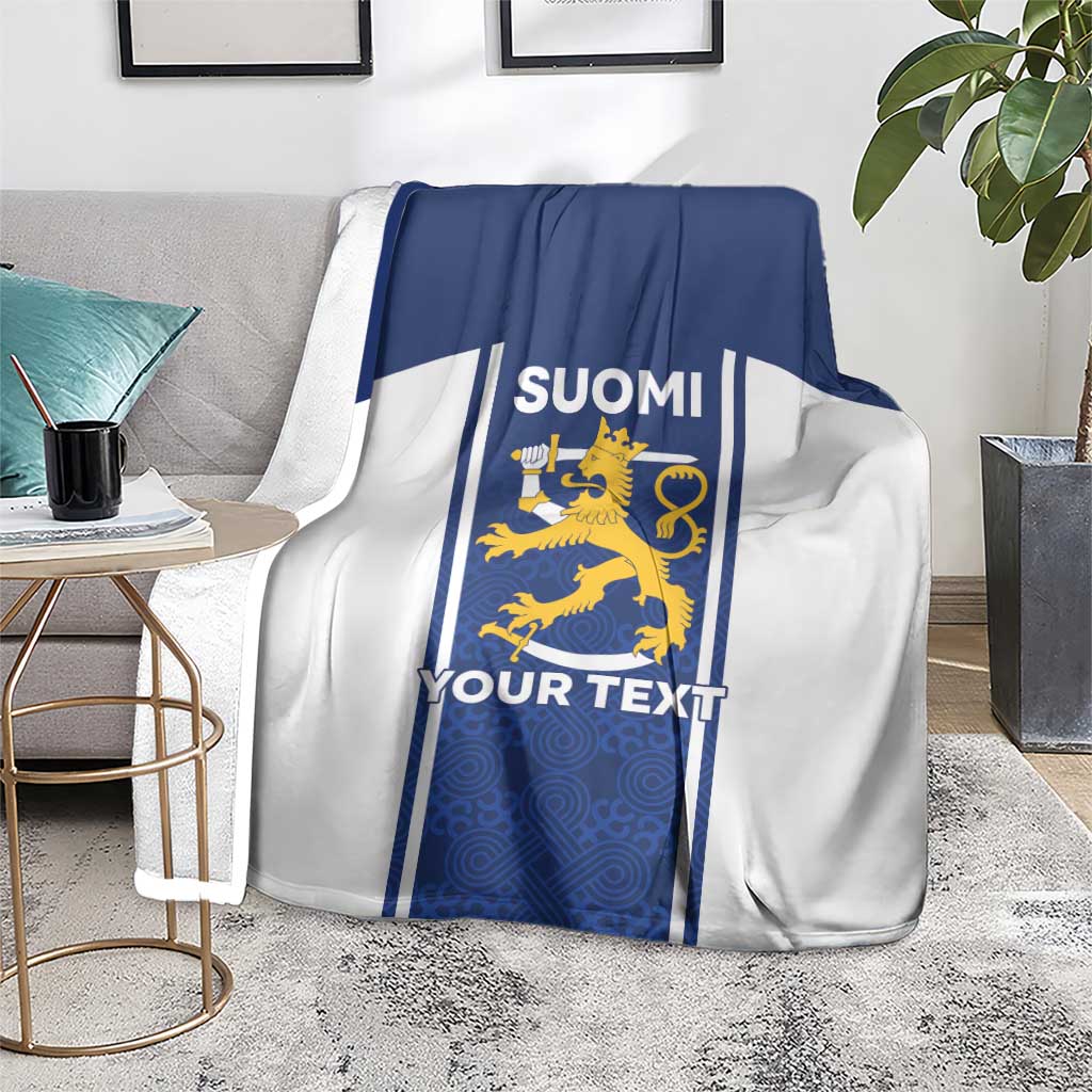 Personalized Finland Suomi Lion Blanket Pride Of The North - Wonder Print Shop