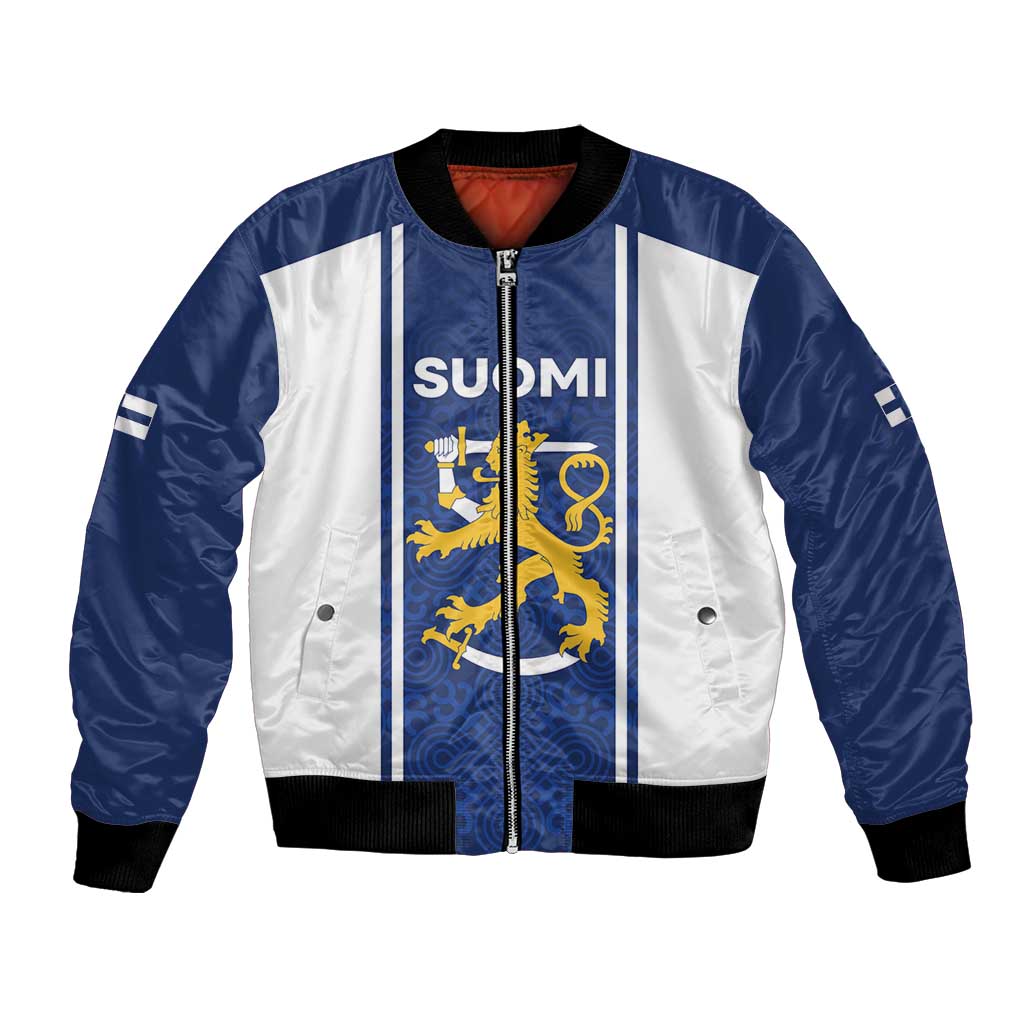 Personalized Finland Suomi Lion Bomber Jacket Pride Of The North - Wonder Print Shop