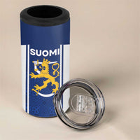 Personalized Finland Suomi Lion 4 in 1 Can Cooler Tumbler Pride Of The North - Wonder Print Shop