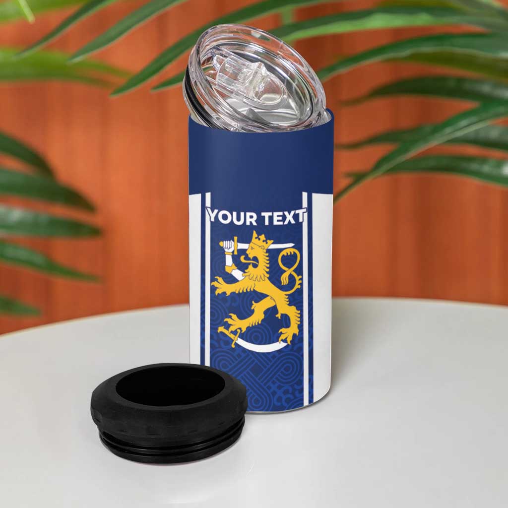 Personalized Finland Suomi Lion 4 in 1 Can Cooler Tumbler Pride Of The North - Wonder Print Shop