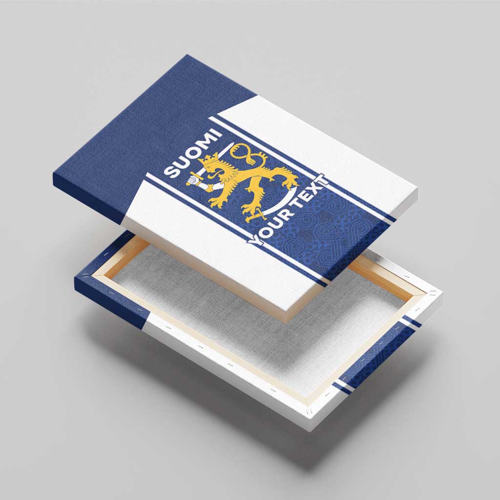 Personalized Finland Suomi Lion Canvas Wall Art Pride Of The North - Wonder Print Shop