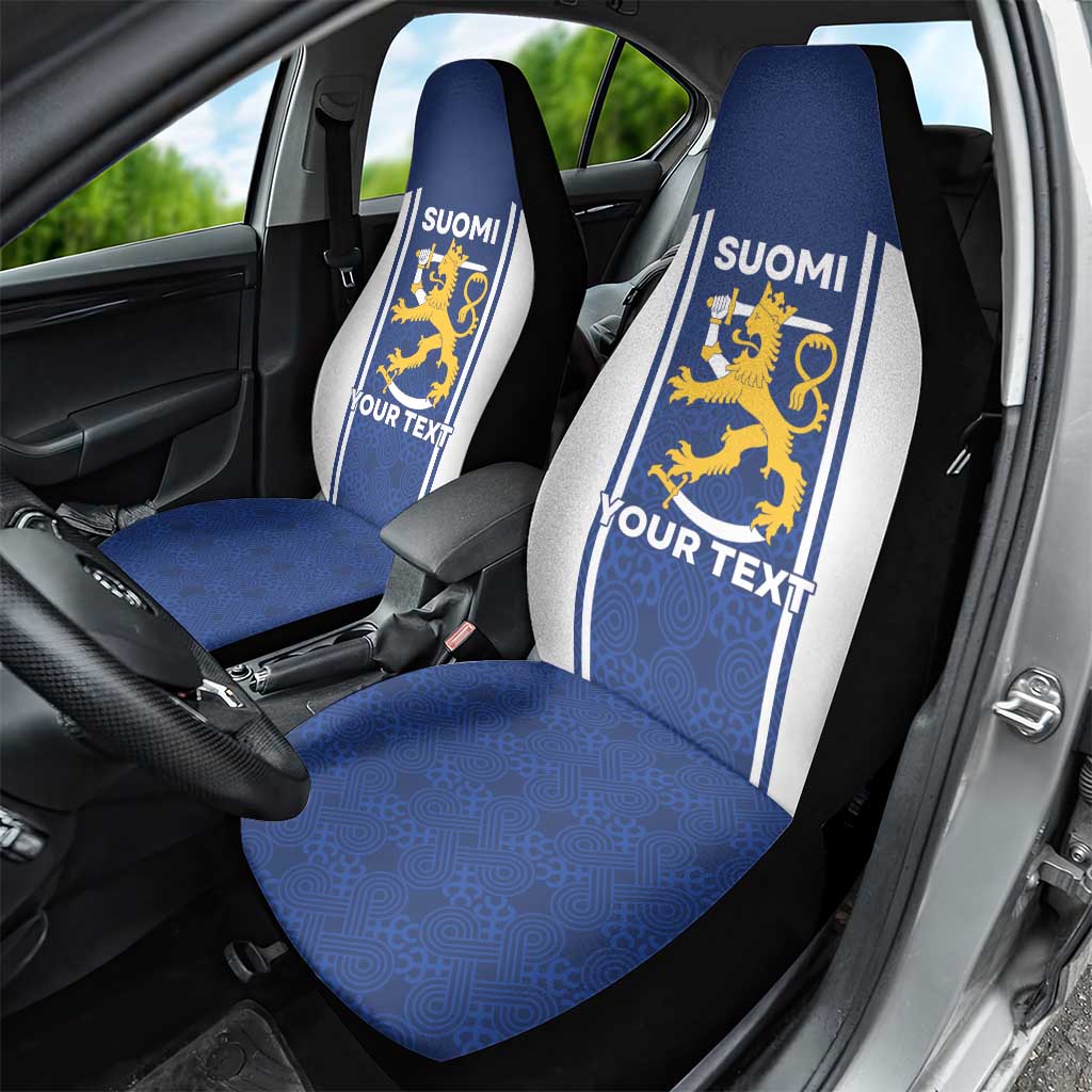 Personalized Finland Suomi Lion Car Seat Cover Pride Of The North - Wonder Print Shop