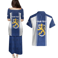 Personalized Finland Suomi Lion Couples Matching Puletasi and Hawaiian Shirt Pride Of The North - Wonder Print Shop