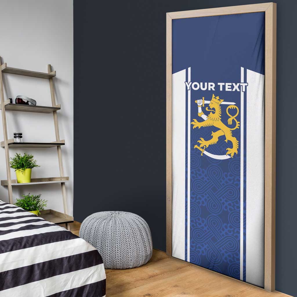 Personalized Finland Suomi Lion Door Cover Pride Of The North - Wonder Print Shop