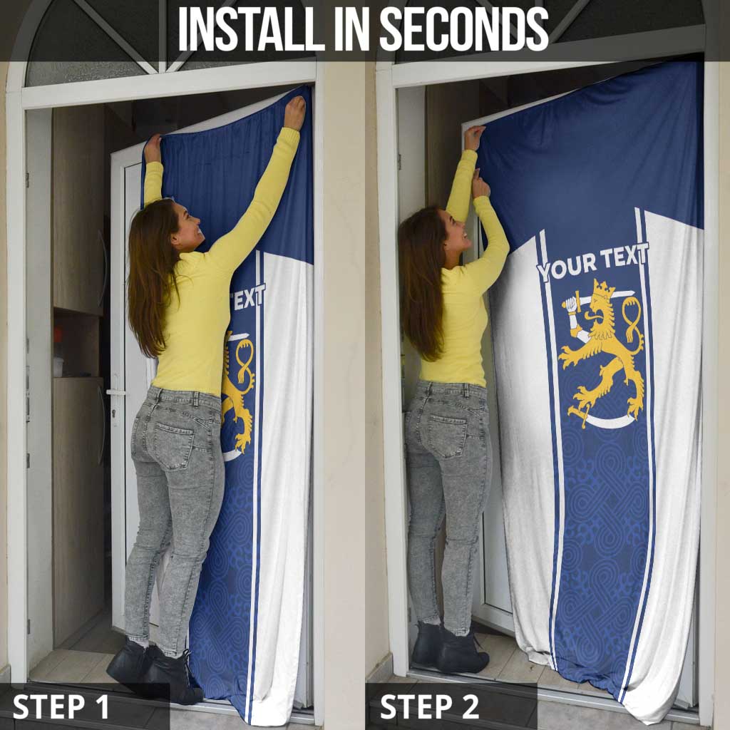 Personalized Finland Suomi Lion Door Cover Pride Of The North - Wonder Print Shop