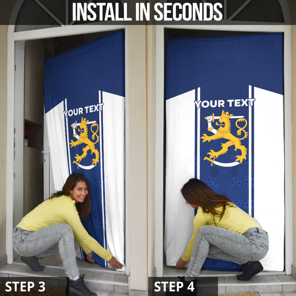 Personalized Finland Suomi Lion Door Cover Pride Of The North - Wonder Print Shop