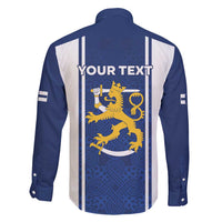 Personalized Finland Suomi Lion Family Matching Long Sleeve Bodycon Dress and Hawaiian Shirt Pride Of The North - Wonder Print Shop