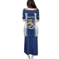 Personalized Finland Suomi Lion Family Matching Puletasi and Hawaiian Shirt Pride Of The North - Wonder Print Shop