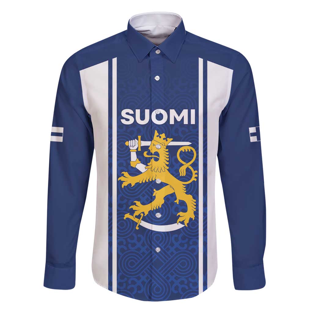 Personalized Finland Suomi Lion Family Matching Short Sleeve Bodycon Dress and Hawaiian Shirt Pride Of The North - Wonder Print Shop