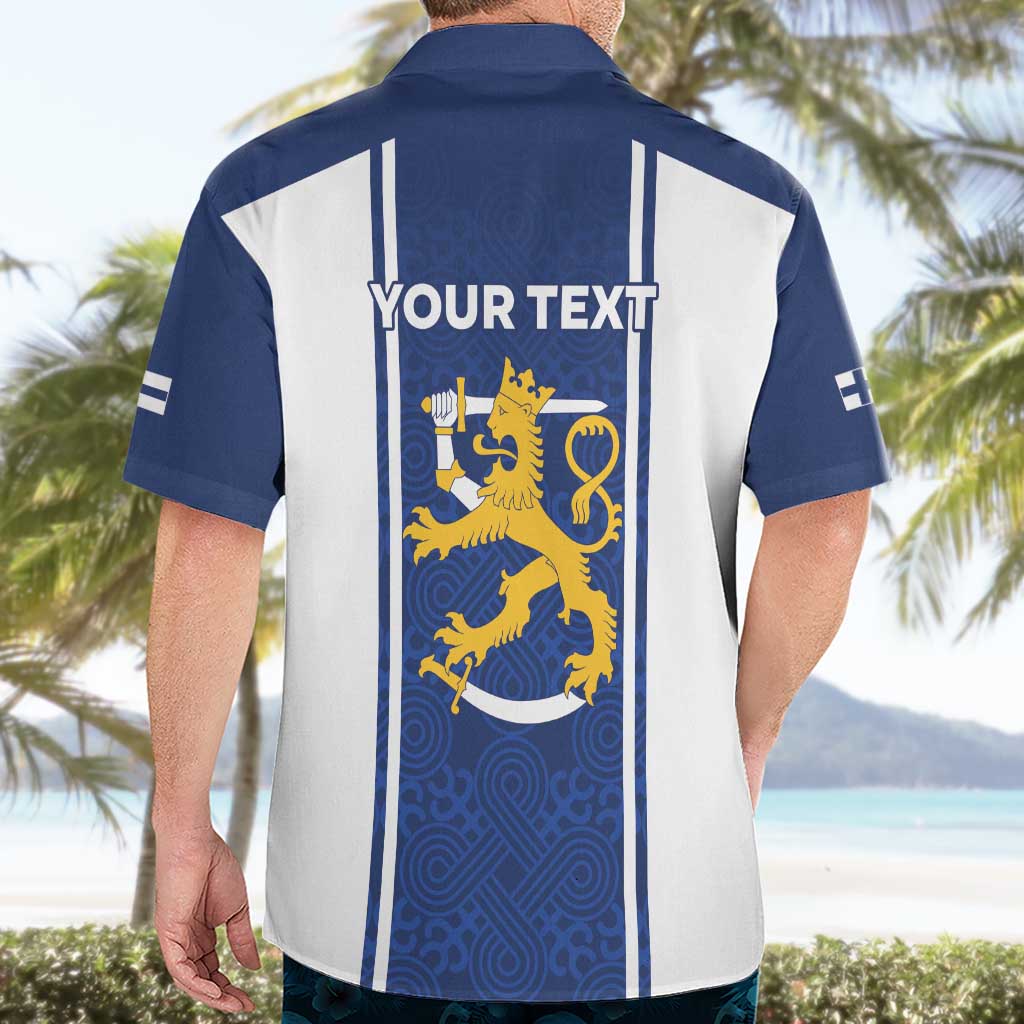 Personalized Finland Suomi Lion Hawaiian Shirt Pride Of The North - Wonder Print Shop