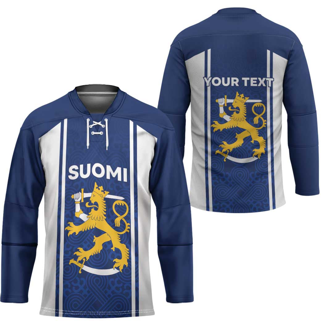 Personalized Finland Suomi Lion Hockey Jersey Pride Of The North - Wonder Print Shop