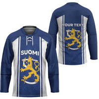 Personalized Finland Suomi Lion Hockey Jersey Pride Of The North - Wonder Print Shop