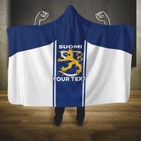 Personalized Finland Suomi Lion Hooded Blanket Pride Of The North - Wonder Print Shop