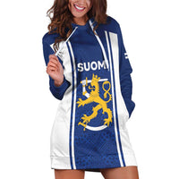 Personalized Finland Suomi Lion Hoodie Dress Pride Of The North - Wonder Print Shop