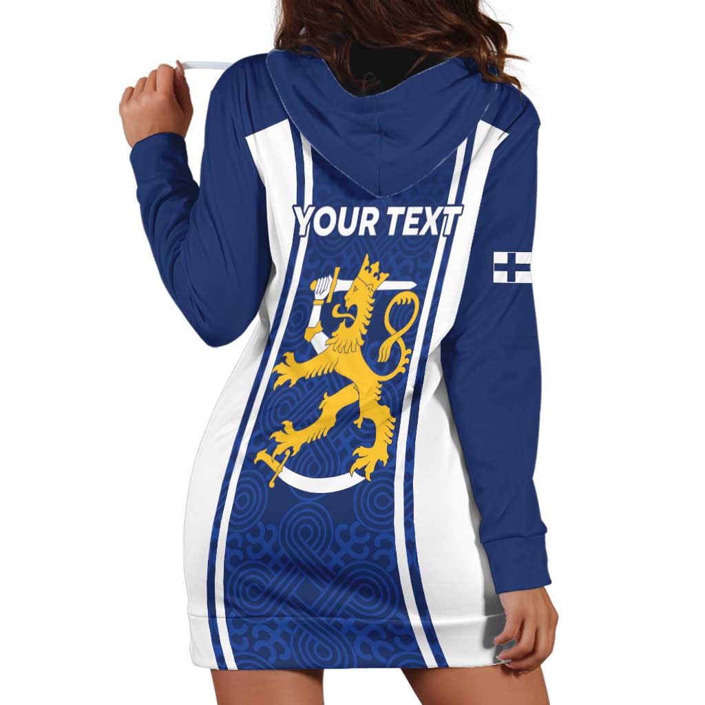 Personalized Finland Suomi Lion Hoodie Dress Pride Of The North - Wonder Print Shop