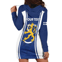Personalized Finland Suomi Lion Hoodie Dress Pride Of The North - Wonder Print Shop