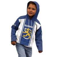 Personalized Finland Suomi Lion Kid Hoodie Pride Of The North - Wonder Print Shop