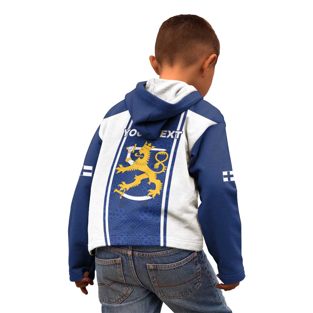 Personalized Finland Suomi Lion Kid Hoodie Pride Of The North - Wonder Print Shop