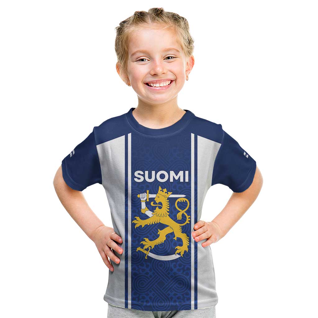 Personalized Finland Suomi Lion Kid T Shirt Pride Of The North - Wonder Print Shop
