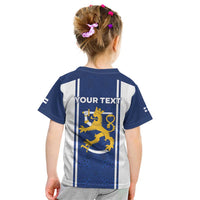 Personalized Finland Suomi Lion Kid T Shirt Pride Of The North - Wonder Print Shop