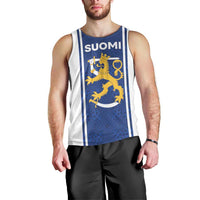 Personalized Finland Suomi Lion Men Tank Top Pride Of The North - Wonder Print Shop