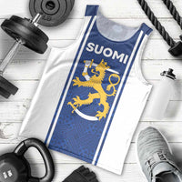 Personalized Finland Suomi Lion Men Tank Top Pride Of The North - Wonder Print Shop