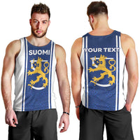 Personalized Finland Suomi Lion Men Tank Top Pride Of The North - Wonder Print Shop