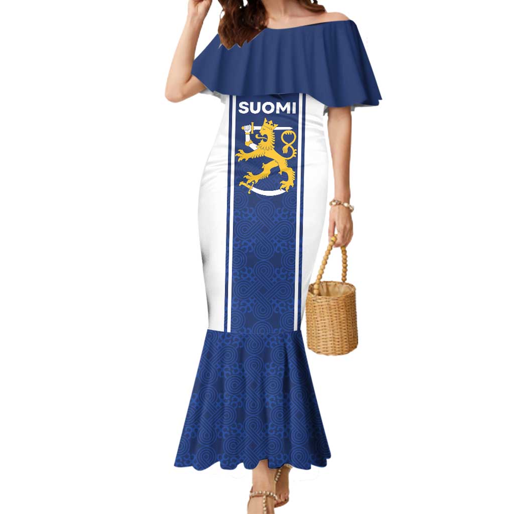 Personalized Finland Suomi Lion Mermaid Dress Pride Of The North - Wonder Print Shop