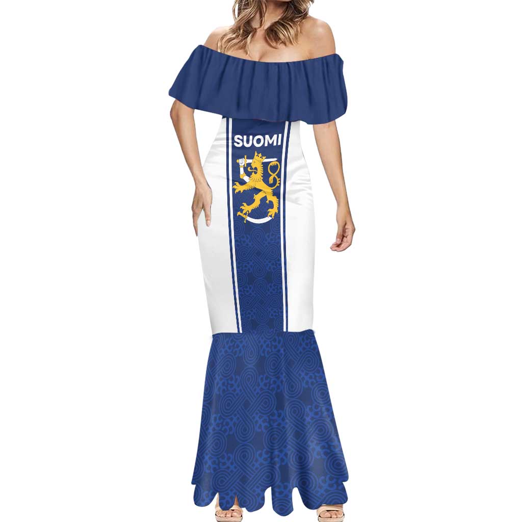 Personalized Finland Suomi Lion Mermaid Dress Pride Of The North - Wonder Print Shop