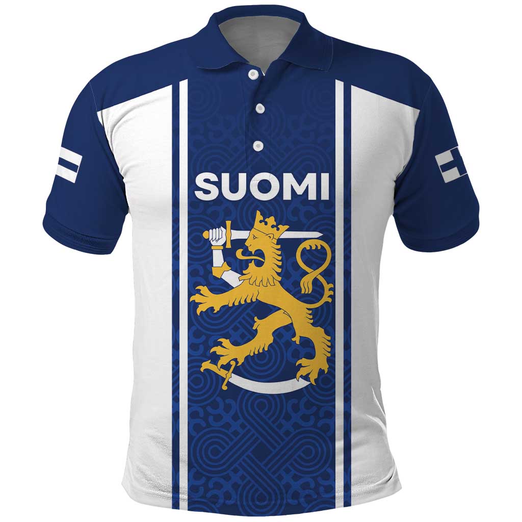 Personalized Finland Suomi Lion Polo Shirt Pride Of The North - Wonder Print Shop