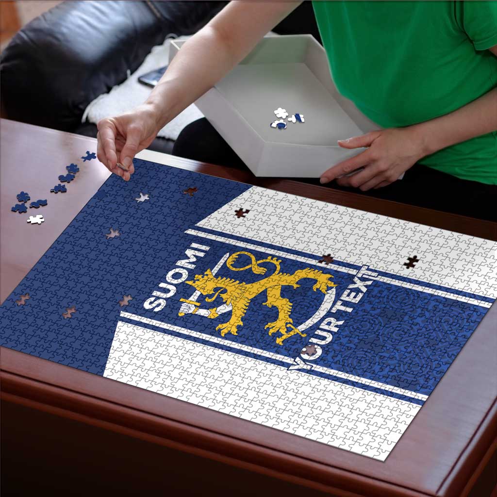 Personalized Finland Suomi Lion Puzzle Pride Of The North - Wonder Print Shop