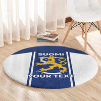 Personalized Finland Suomi Lion Round Carpet Pride Of The North - Wonder Print Shop