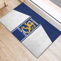 Personalized Finland Suomi Lion Rubber Doormat Pride Of The North - Wonder Print Shop