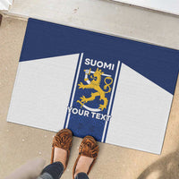 Personalized Finland Suomi Lion Rubber Doormat Pride Of The North - Wonder Print Shop