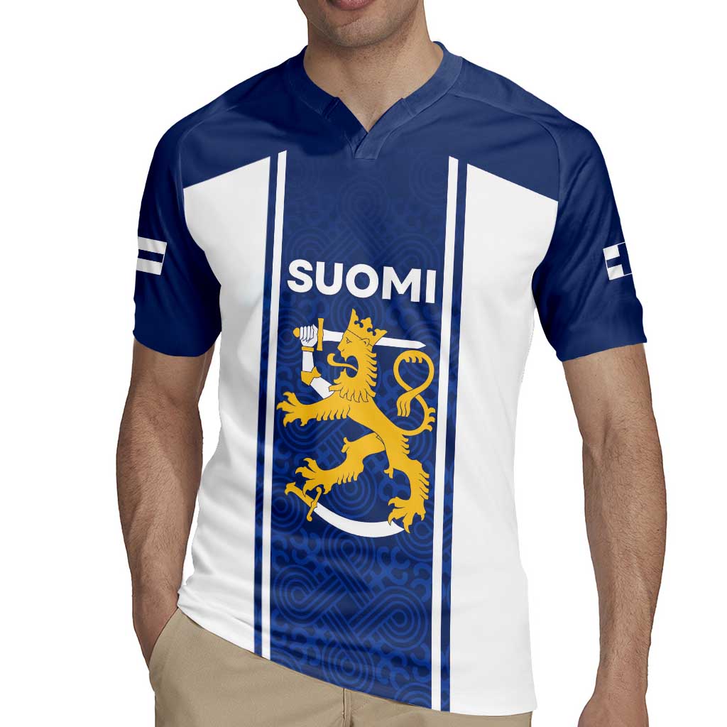 Personalized Finland Suomi Lion Rugby Jersey Pride Of The North - Wonder Print Shop